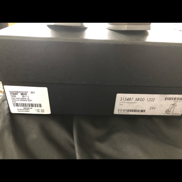 SAINT LAURENT GRAY TRIBUTE SANDALS PATENT LEATHER - Picture 6 of 8